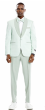 Tazio Men's 3 Piece Skinny Fit Suit - Honeycomb