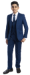 CCO Outlet Boy's 5 Piece Suit with Shirt & Tie - U Shaped Vest