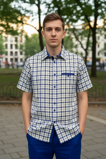 Royal Blue Leisure Suit Clothing Suit for Men