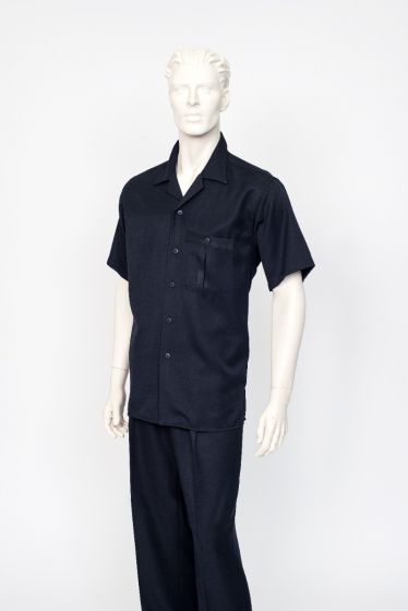 Zacchi Men's Wide Leg 2 Piece Walking Suit - Chest Pocket