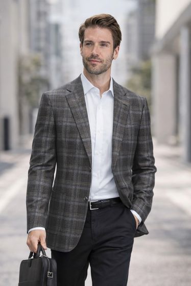 Charcoal Blazer for Men Jackets