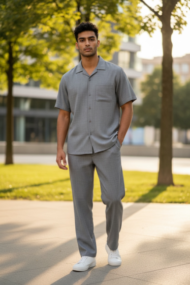 Dreams by Zacchi Men's 2 Piece Walking Suit - Detailed Pic Stitching