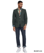 Tazio Men's Slim Fit Fashion Sport Coat - Birdseye Pattern