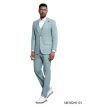 Stacy Adams Men's 3 Piece Windowpane Suit - Hybrid Fit 