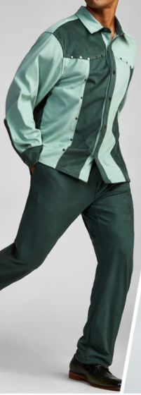 Stacy Adams Men's 2 Piece Walking Suit - Ultrasuede Set