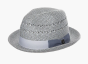 Grey Hat Fedora Straw Hat for Men