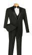 CCO Men's Outlet 4 Piece Wool Feel Tuxedo - Adjustable Waistband