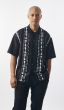 Silversilk Men's 2 Piece Short Sleeve Walking Suit - Triangle Stripe