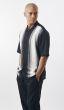 Silversilk Men's 2 Piece Short Sleeve Walking Suit - Notched Stripes