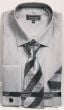 Avanti Uomo Men's French Cuff Shirt Set - Metallic Look