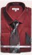 Daniel Ellissa Men's 100% Cotton French Cuff Shirt Set - Solid