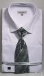 Daniel Ellissa Men's 100% Cotton French Cuff Shirt Set - Solid
