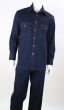 Royal Diamond Men's 2 Piece Long Sleeve Denim Walking Suit - Gold Buttons