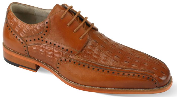 CCO Men's Leather Dress Shoe - Alligator Texture