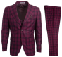 Stacy Adams Men's 3 Piece Executive Hybrid Suit - Windowpane