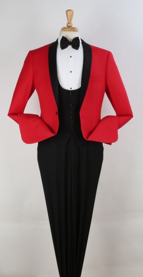 Royal Diamond Men's 3pc Fashion Tuxedo - Accented Jacket