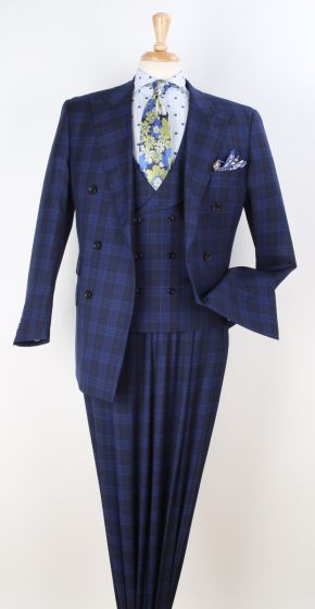 Apollo King Men's Ivory Wool-Feel 2-Button Modern Fit Suit main image 1