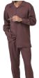 Montique Men's 2 Piece Long Sleeve Walking Suit - Bold Color