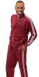 Montique Men's 2 Piece Athletic Walking Suit - Two Stripes