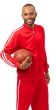 Montique Men's 2 Piece Athletic Walking Suit - Two Stripes