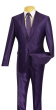 Vinci Men's Outlet 2 Piece Slim Fit Suit - Fashion Sharkskin