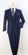 Apollo King Men's Outlet 3pc 100% Wool Fashion Suit - Flat Front Pants