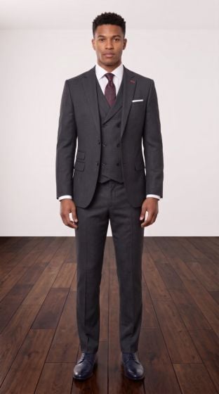 Statement Men's Outlet 3 Piece 100% Wool Suit - Various Patterns