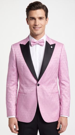 Lilac Blazer Men's Sport Coats with Bowtie
