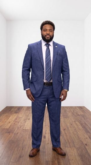 Navy Men's Suit Men Men's Big and Tall
