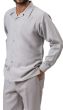 Montique Men's 2 Piece Long Sleeve Walking Suit - Solid Color Stripes