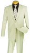 CCO Men's 2 Piece Poplin Outlet Suit - 2 Button Jacket