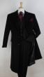 Veno Giovanni Men's 100% Wool Full Length Top Coat - 3 Button Coat