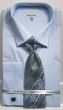 Daniel Ellissa Men's 100% Cotton French Cuff Shirt Set - Solid