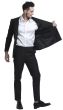 CCO Men's Outlet 2 Piece Skinny Fit Suit - Light Pinstripe