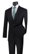 CCO Men's Outlet 2 Piece Modern Fit Executive Suit - Pure Solid