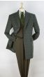 Veno Giovanni Men's Outlet 100% Wool 3/4 Length Length Top Coat - Single Breasted