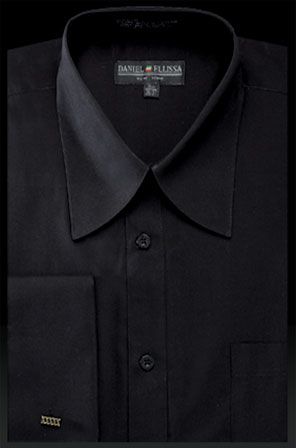 Daniel Ellissa Men's French Cuff Dress Shirt - Pat Riley Collar