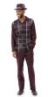 Montique Men's 2 Piece Long Sleeve Walking Suit - Bold Windowpane