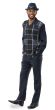 Montique Men's 2 Piece Long Sleeve Walking Suit - Bold Windowpane