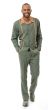 Montique Men's 2 Piece Long Sleeve Walking Suit - Tan Accents