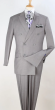 Light Grey Men's Suit Double Breasted Suit