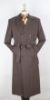 Veno Giovanni Men's 100% Wool Full Length Length Top Coat - Double Breasted