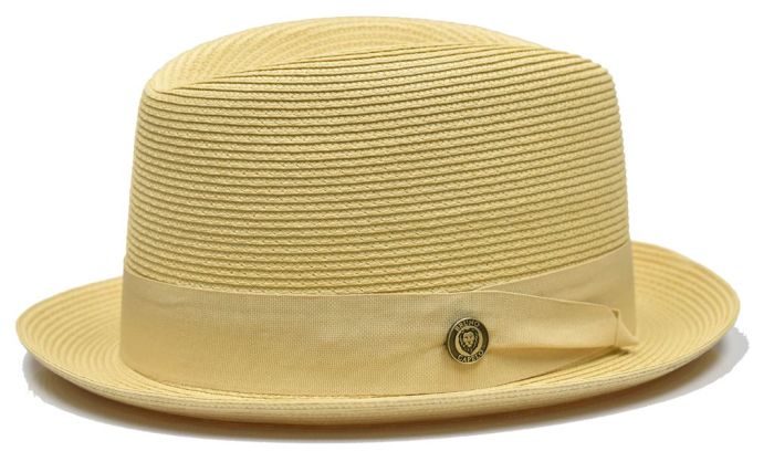 Bruno Capelo Men's Fedora Style Straw Hat - Center Dent