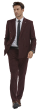 Tazio Men's 2 Piece Skinny Fit Suit - Light Pinstripe