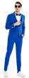 Tazio Men's 3 Piece Skinny Fit Suit - Sleek Pinstripe