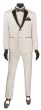 Vinci Men's Outlet 2 Piece Wool Feel Slim Fit Tuxedo - Flat Front Pant