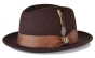 Bruno Capelo Men's 100% Australian Wool Fedora Hat - Center Dent