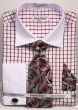 Daniel Ellissa Men's Outlet French Cuff Shirt Set - Two Tone Checker