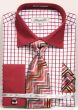 Fratello Men's French Cuff Dress Shirt Set - Two Tone Checker