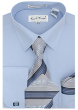 Karl Knox Men's French Cuff Shirt Set - Multi Style Stripes